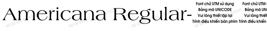 Americana Regular字体转换